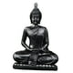 thumbnail image 2 of Estatua de Buda sentado, escultura de Buda, figura decorativa de resina para meditación Negro, 2 of 9
