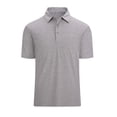 thumbnail image 3 of Men's Shirt Button Short Sleeve Casual Solid Top for Everyday Everyday Weekend Wear Lightweight Breathable Summer, 3 of 3
