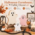 thumbnail image 6 of Ghost Decor 6 Pcs Wooden Ghost Halloween Decor Cute Halloween Decor For Mantel Shelf Window Sill Halloween Home Decor Halloween Decorations Indoor For Kitchen Tabletop Holiday Display,A,B, 6 of 7