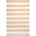 thumbnail image 2 of nuLOOM Flatweave Alisia Stripes Jute Rug, 4` X 6`, Bleached, 2 of 4