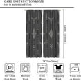 thumbnail image 2 of Western Blackout Curtains Bull Skull Boho Aesthetic Aztec Black Gray Modern Abstract Art Design Bedroom Living Room Rod Pocket Decoration Window Drapes 2 Panels W21xL63in, 2 of 6