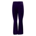 thumbnail image 6 of Velvet Pants Women 2026 Fall Winter Elastic High Waist Flowy Bell Bottom Sparkly Pants Dressy Trousers, 6 of 6
