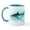 White/Blue Inside, variant on CafePress - Tiger Shark Mug - 11 oz Ceramic Mug - Novelty Coffee Tea Cup