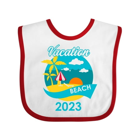 

Inktastic Vacation Beach 2023 Gift Baby Boy or Baby Girl Bib