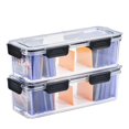 thumbnail image 1 of Caja de almacenamiento DEEIF Toploader para tarjetas coleccionables con 5 divisores, 1 of 7
