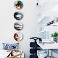 thumbnail image 5 of Platos de 6/8/10 pulgadas Decoración del hogar Decoración navideña Plato de cena Platos decorativos de pared Platos de pared de porcelana Cerámica abstracta, 5 of 5