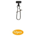 thumbnail image 1 of Conectores de Diapositivas de Pesca Naiovety Paquete de 12 Negro, 1 of 6