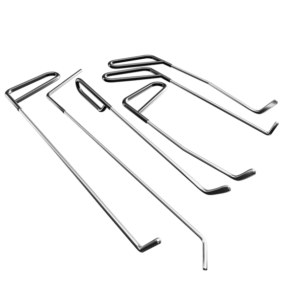 Stainless Steel Paintless Dent Repair Rod 6-Piece Set - For  DIY Small Dents, Professional Auto Repair Shop rods set、dent removal tools for cars
