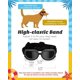 thumbnail image 3 of Gafas de Sol para Perros Gafas de protección UV, Gafas para Perros antivaho a Prueba de Viento y Gafas Impermeables para Perros con Correa elástica Ajustable para Perros pequeños - Negro Rojo Verde MX-0128205FYD, 3 of 5