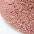 thumbnail image 7 of Wuxian Straw Hats For Women Solid Color Bow Wide Brim Summer Dress Hat Shapeable Hollowed Out Breathable Fashionable Lightweight Foldable Party Vacation Beach Sun Hat ,Pink,One Size, 7 of 7