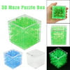 VoberryÂ® 3D Cube Puzzle Maze Hand Game Case Box Fun Brain Challenge Fidget Toys New Lovely Funny Intelligent Educational Kids Children Boys Girls Baby Games Toys Gifts Presents Novelty Clear