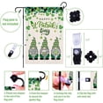 thumbnail image 4 of St Patricks Day Garden Flag 12x18 Double Sided, Burlap Happy St Patricks Day Flag, Saint Patricks Gnomes Small Garden Flag, Horseshoe Beer Shamrocks Yard Flags Outdoor Decorations, 4 of 5