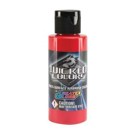 UPC: 0717893600056 | (Price/EA)Wicked Colors W005-16 Airbrush Paint 16oz Standard Red