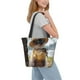 thumbnail image 2 of Balery Cat In Sun Hat Bolsa de Hombro con Diseño, Bolsa Grande y Duradera, Bolsa Versátil para Compras, 2 of 6