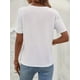thumbnail image 3 of Camiseta elegante con estampado de latidos para mujer, manga corta, cuello redondo, 100 % algodón, estilo informal para primavera/verano/otoño, corte regular, sin cinturón, sin relleno, estilo jersey,, 3 of 6