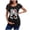 Hot Pink, variant on Women's T-Shirts Head Skeleton Halloween Pregnant European and Border Top for Expectant Women Orange L