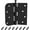 Black-6 Pack, variant on 3 Pack Door Hinges, Black Door Hinges 4in x 4in Interior and Exterior Door Hinges, Removable Pin, Heavy-Duty Hinges for Residential Doors with Square & Round Corners