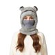 thumbnail image 5 of Sombrero de invierno de punto grueso para mujer | Gorro cálido forrado de forro polar con cobertura de orejas y rostro | Lana cortaviento, ajuste elástico y acogedor, gorra térmica suave para clima, 5 of 8