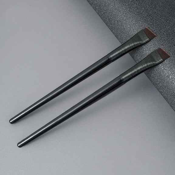 Lenkho Angled Eyeliner Brush Set, Eye Liner Brush Angled & Flat Thin Brow Brush Eye Makeup Brushes for Eyeshadow, Eyebrow, Concealer
