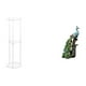 thumbnail image 1 of Mesa auxiliar redonda,Mesa auxiliar redonda de acrílico transparente de 3 niveles para sala de estar,Figura de escritorio,Estatua de pavo real en estante,escritorio,decoración del, 1 of 8