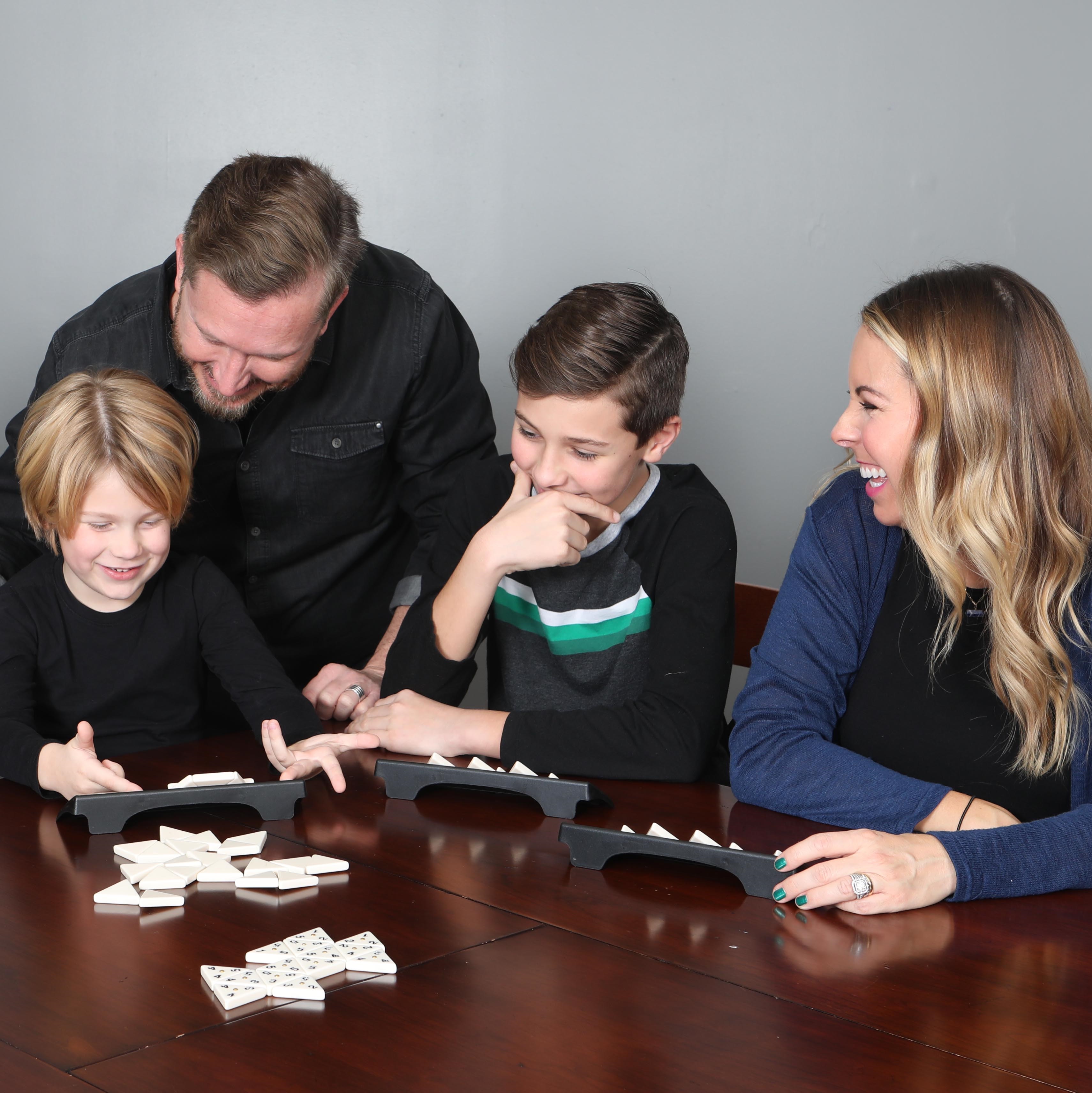 Pressman Deluxe Tri-Ominos Game – Triangular Tile Strategy Game photo 7