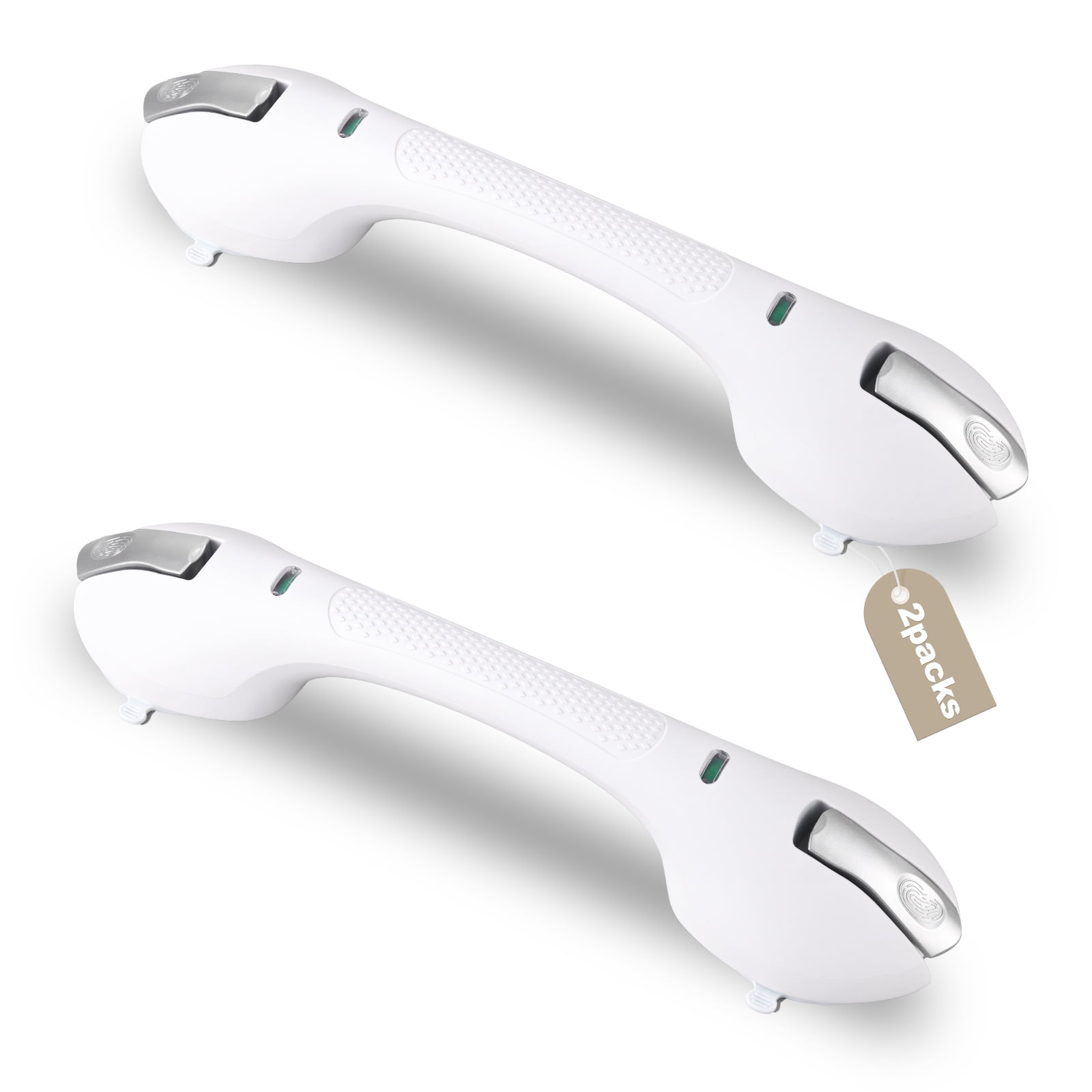 Daren Medical Shower Grab Bar 2 PCS Suction Grab Bars for Bathtubs and Showers, Shower Handle Removable Shower Handrails for Kids, Bathroom Safety Grip Waterproof(Silver)