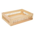thumbnail image 4 of Cesta de almacenamiento de madera para cocina, organizador de juguetes, verduras y frutas. SG, 4 of 9