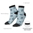 thumbnail image 4 of Bingfone Cute Hippopotamus Design Patterned Men's Women's Casual Cotton Socks, 4 of 5