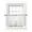 White, variant on Spring Floral Tier Curtains 36 Inch Length,Sheer Curtains for Bedroom Living Room Window Elegant Pastoral Flowers Farmhouse Art Rod Pocket Drapes Kitchen Curtains Small Half Window 27.5"x36" 2 Panels