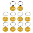 thumbnail image 2 of 1 Pack/10pcs Key Tags with Ring Numbered ID Tags Keychain Number from 1 to 10, 2 of 5