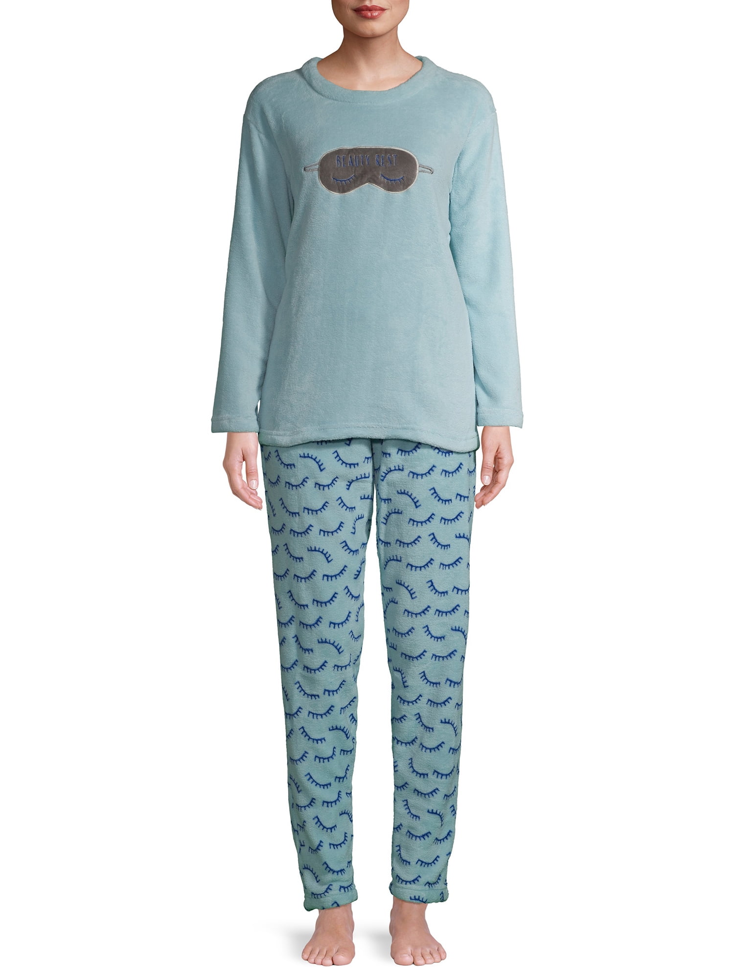 Women s Super Plush Long Sleeve Top Pant Pajama Cote dIvoire Ubuy
