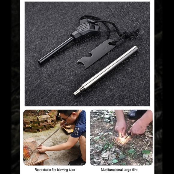 Outdoor Survival Kit Camping Trekking Backpacking Travel Travel Portable Keychain Aid Emergency Tools Portable Glass Breaker Whistle Gear Equipment