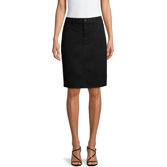 Jordache Vintage Women's Lacey Long High Rise Skirt