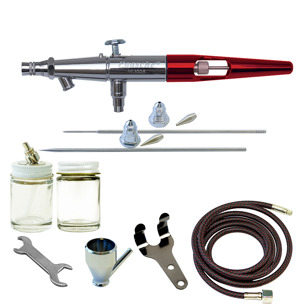 Paasche Airbrush Set with Metal Handle & All Three Heads