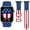 Style 5, variant on Pride Bisexual Bands Compatible with Apple Watch Band 42MM 44MM 45MM 49MM, Silicone Strap Compatible with iWatch Bands Ultra Series SE 9 8 7 6 5 4 3 2 1 for Women Men