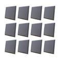 thumbnail image 1 of Inteprter 12 piezas hogar dormitorio KTV estudio bloque absorbente de sonido sala de Piano grabación de Audio Panel insonorizado montado en la Decoración del hogar Gris, 1 of 6