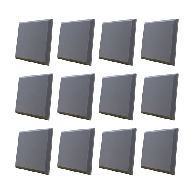 Inteprter 12 piezas hogar dormitorio KTV estudio bloque absorbente de sonido sala de Piano grabación de Audio Panel insonorizado montado en la Decoración del hogar Gris