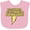 AD-Pink, variant on Inktastic These Fools Put My Cape on Backwards® Bolt Yellow Boys or Girls Baby Bib