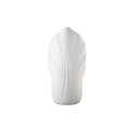 thumbnail image 1 of Urban Trends Collection 15202 Ceramic Pyramidal Vase with Engraved Circle Body & Tapered Bottom, Matte White, 1 of 1