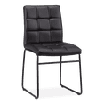 thumbnail image 1 of Bouclair Faux Leather and Metal Dining Chair, 1 of 5