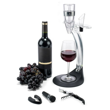 Wine Aerator Decantor with Silicon Stand by LaPrintz. Premium Multi-Stage Breather for Best Taste. Perfect Red Wine Bar Accessories or Gift. Top Essential Tool of Master Sommeliers. FREE