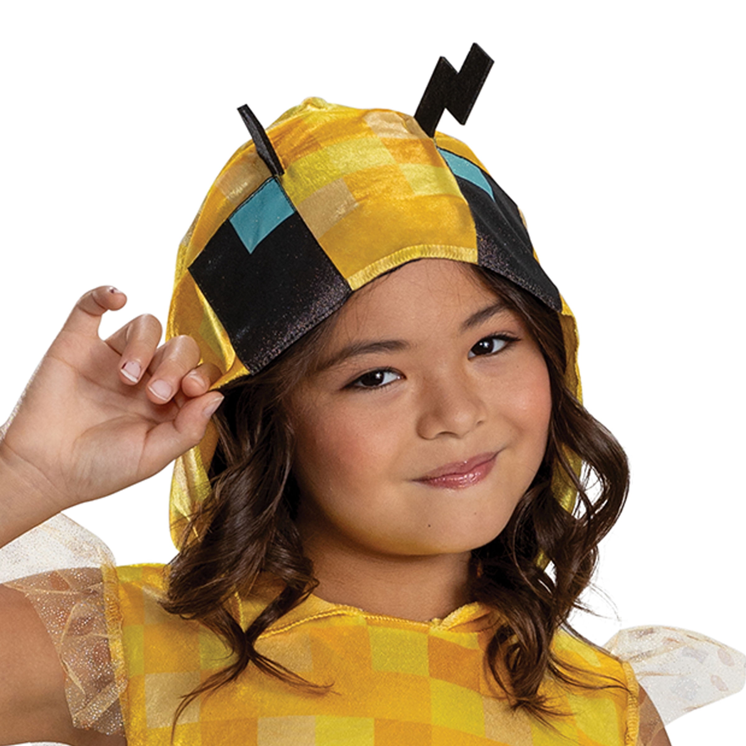 Minecraft Bee Halloween Costume for Children, Girls Size L (10/12), by Disguise