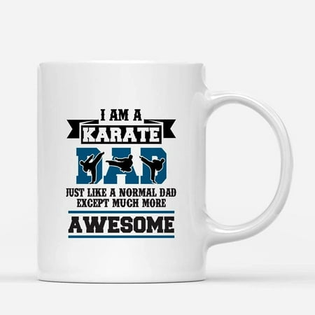 

Custom Mugs Karate Dad Martial Arts Dads Like a Normal Fighting Combat Sport Father Funny Gifts Santa Christmas Presents Ceramic Coffee 11oz 15oz Mug