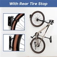thumbnail image 1 of Lot de 2 Porte-Vélos Pivotants Supports Muraux pour Garage Rangement Vertical pour Vélo, 1 of 7