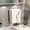 White, variant on Wall Mount Tissue Mount Clear Bathroom Tissue Dispenser with No Drill Adhesive Installation for Kitchen Lavatory Space Saving Organization