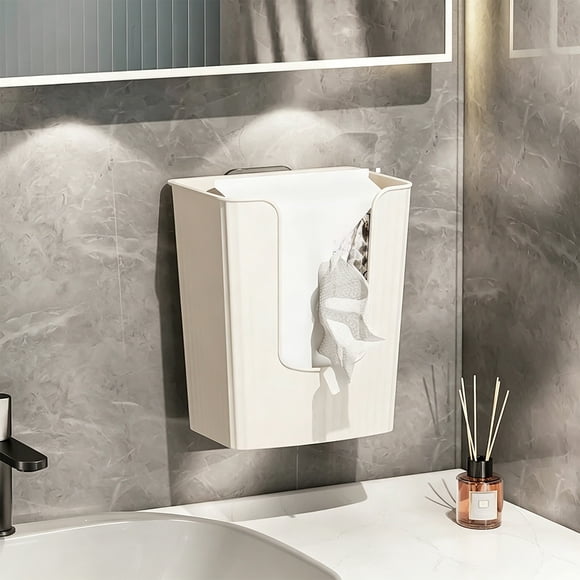 Face Towel Storage Box Tissue Box Wall-Mounted For Kitchen Bathroom Or Toilet Transparent Inverted Tissue Dispenser
