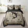 thumbnail image 3 of Feelyou Rustic Fish Print Twin Bedding Sets 7-Piece for Men, Western Happy Christmas Bedding Comforter Set, 3 of 9