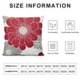 thumbnail image 6 of Nawypu  Throw Pillow Cases Pack of 2 Cozy Fleece Blooming Dahlia Floral Flowers Decorative Cushion Covers for Couch Bed Sofa Farmhouse Decoration 2pcs Burgundy Grey, 6 of 6