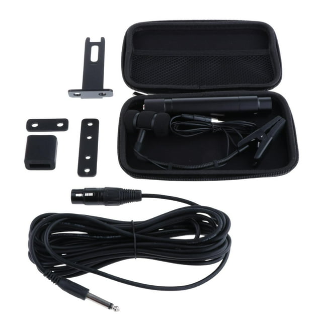 Bunblic Wired Instrument Microphone Instrument Accessories for Studio Recording Part 4 pin for Cajon