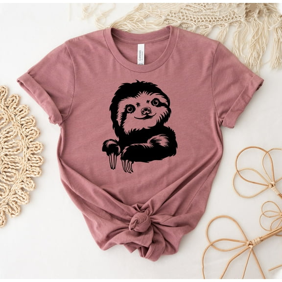 Sloth T-shirt Cute Shirt Funny Gift Lazy People Top Nap Tee Animal Trendy Family My Spirit Lover T For Women Men